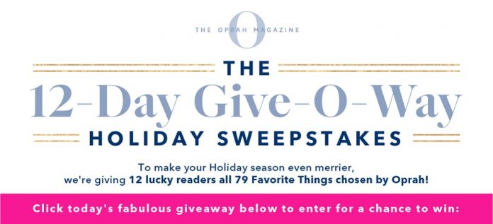 Oprah 12 Days Of Christmas 2019 Giveaway (OprahMag.com/12Days) Oprah 12 Days Of Christmas 2019 Giveaway (OprahMag.com/12Days)