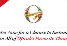 Oprah Favorite Things 2018 Instant Win Sweepstakes