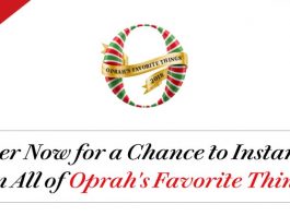 Oprah Favorite Things 2018 Instant Win Sweepstakes