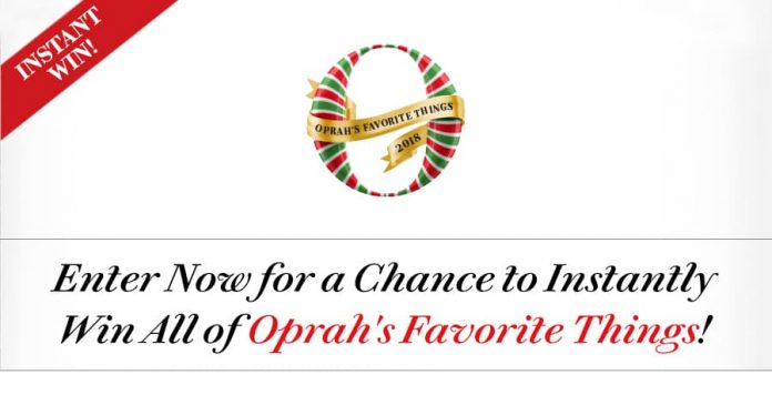 Oprah Favorite Things 2018 Instant Win Sweepstakes
