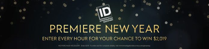 Investigation Discovery Premiere New Year 2019 Sweepstakes