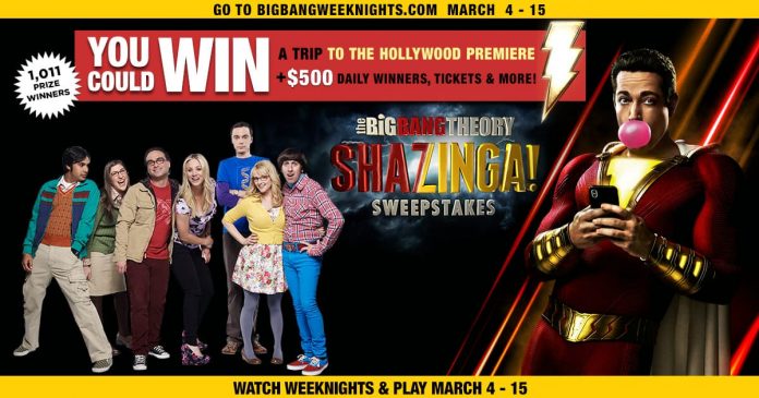 Big Bang Theory Shazinga Sweepstakes Big Bang Theory Shazinga Sweepstakes
