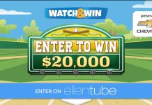 Ellen Chevy Watch & Win Contest