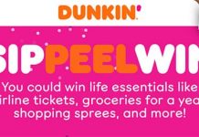 Dunkin Sip Peel Win