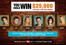 Friends 25 Sweepstakes Code Word Of The Day