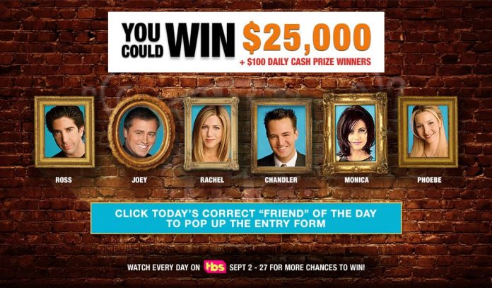 Friends 25 Sweepstakes Code Word Of The Day