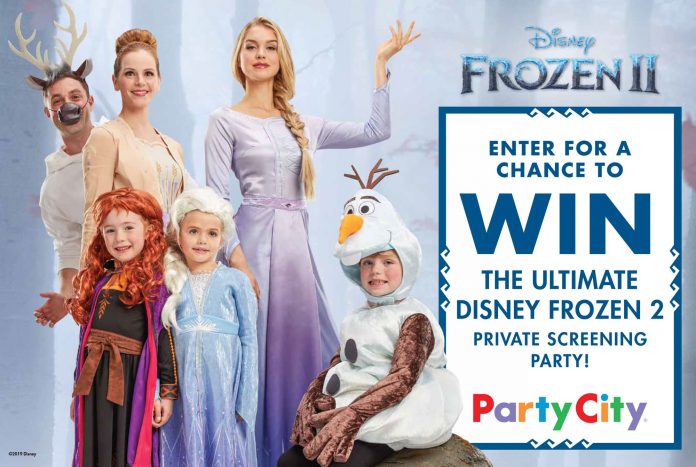 Party City Frozen 2 Sweepstakes