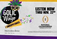 Golic And Wingo 2020 CFP National Championship Sweepstakes