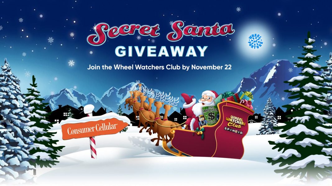 Wheel Of Fortune Secret Santa Holiday Giveaway 2020 Wheel SPIN ID