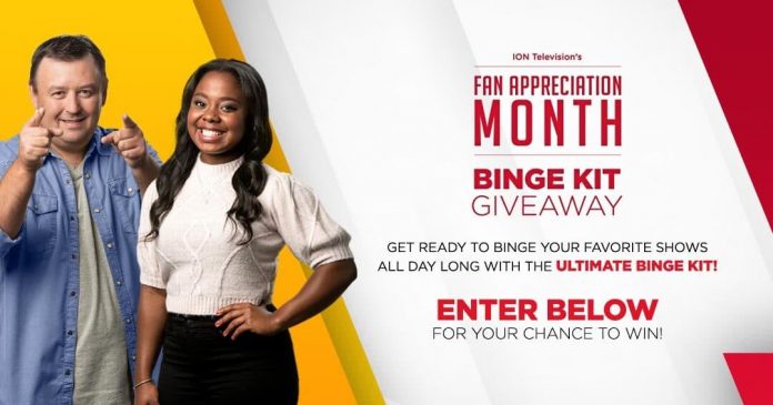 ION Television Fan Appreciation Binge Kit Giveaway 2020 ION Television Fan Appreciation Binge Kit Giveaway 2020