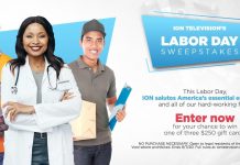 ION Television Labor Day Sweepstakes 2020