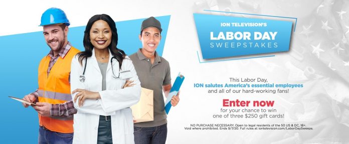 ION Television Labor Day Sweepstakes 2020