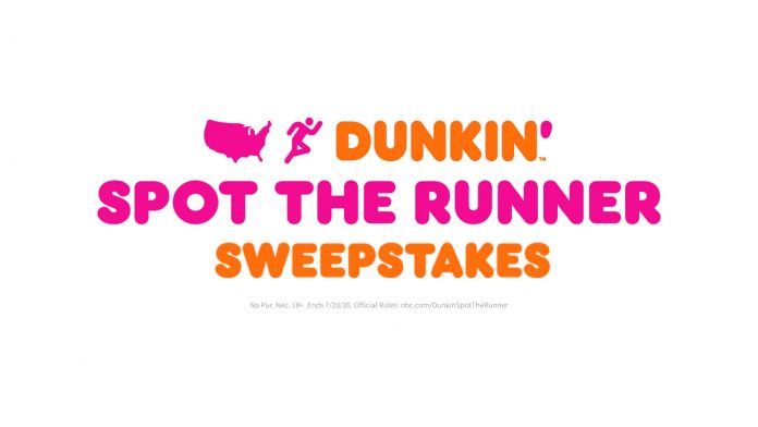 Dunkin Spot The Runner Sweepstakes 2020 Dunkin Spot The Runner Sweepstakes 2020