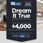 HGTV Dream It True Sweepstakes 2020