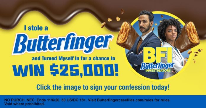Butterfinger Turn Yourself In Sweepstakes 2020 Butterfinger Turn Yourself In Sweepstakes 2020
