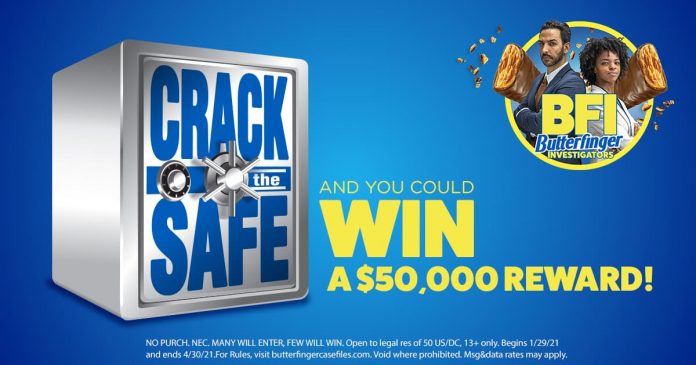 Butterfinger Crack The Safe Sweepstakes and Instant Win Game 2021