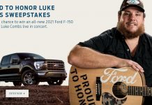 Ford Proud To Honor Sweepstakes 2020