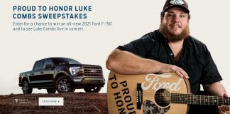 Ford Proud To Honor Sweepstakes 2020