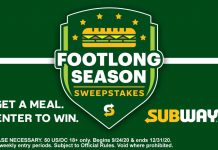 Subway Footlong Season Sweepstakes 2020