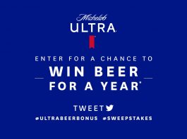 Michelob ULTRA Beer For A Year Sweepstakes 2020
