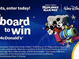 Hop Aboard to Win Sweepstakes 2020 at McDonald's