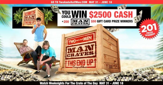 Two And A Half Men Man Crates This End Up Sweepstakes 2021