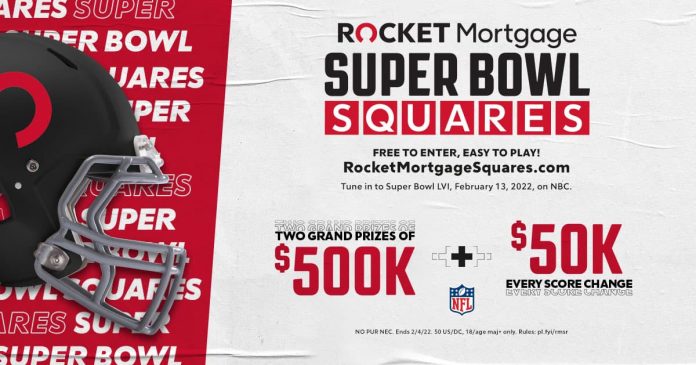 Rocket Mortgage Super Bowl Squares Sweepstakes 2022