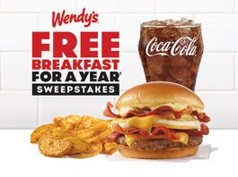 Wendy's Free Breakfast For A Year Sweepstakes 2021