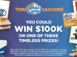 White Castle Time Machine 100th Birthday Celebration Promotion 2021
