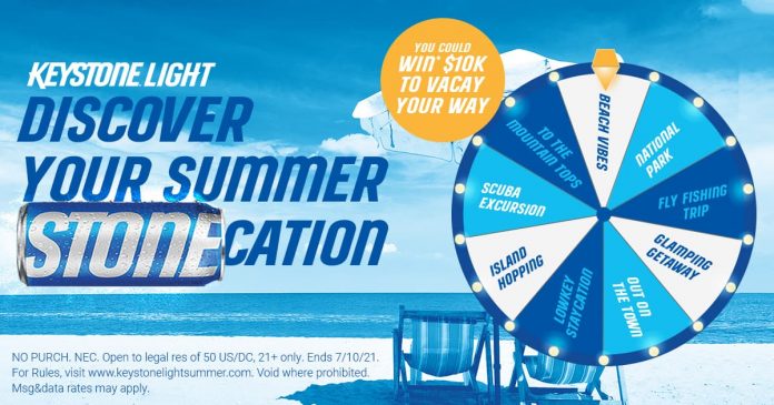 Keystone Light Summer Sweepstakes 2021