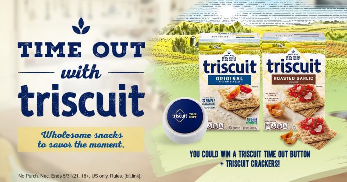 Time Out With Triscuit Sweepstakes 2021