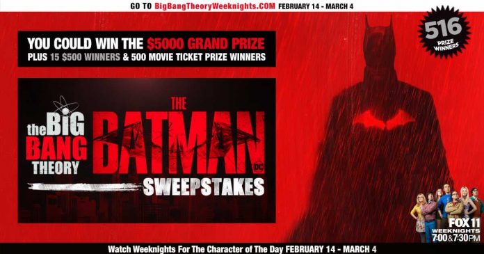 Big Bang Theory The Batman Sweepstakes 2022 Big Bang Theory The Batman Sweepstakes 2022