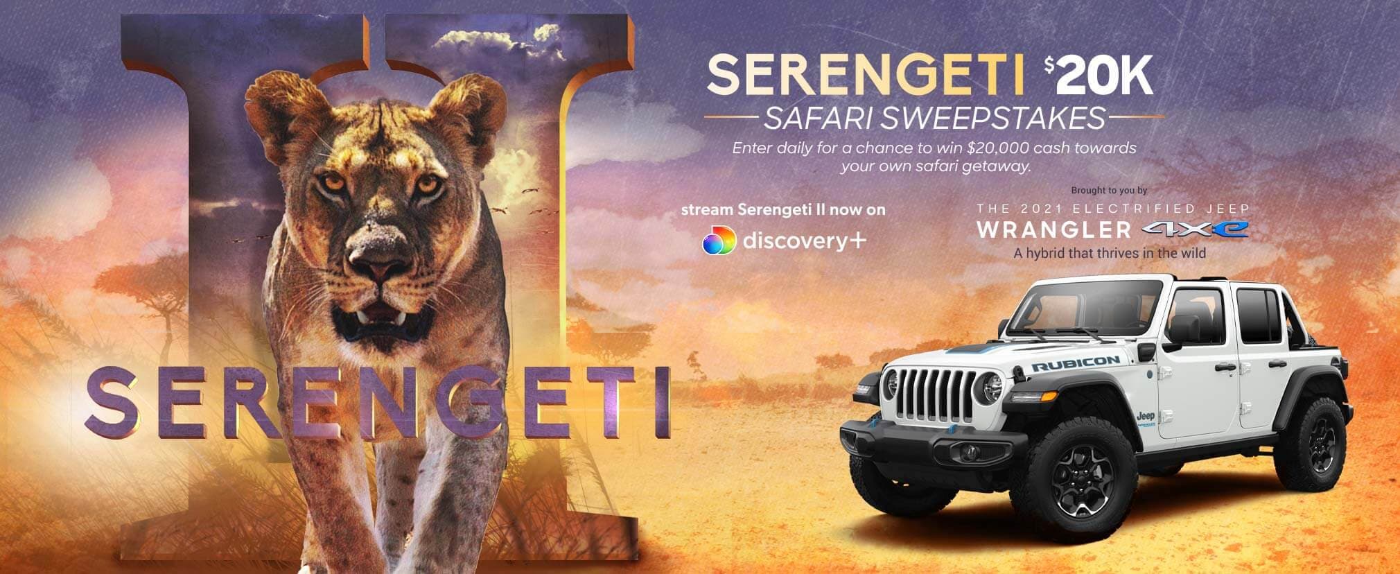 Discovery Serengeti Sweepstakes 2021