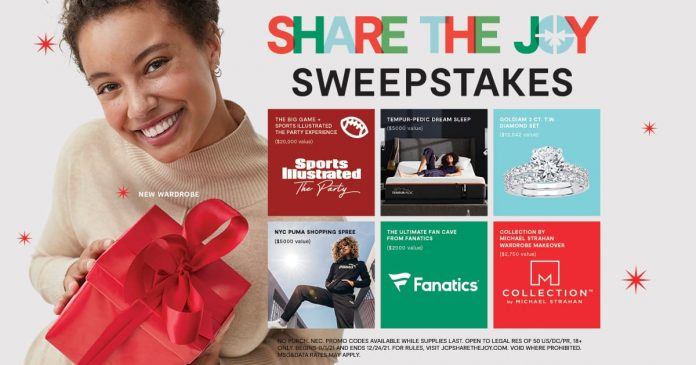 JCPenney Share The Joy Instant Win Game 2021