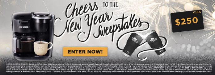 INSP Cheers To The New Year Sweepstakes 2022 INSP Cheers To The New Year Sweepstakes 2022