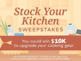 Food Network Stock Your Kitchen Sweepstakes 2022