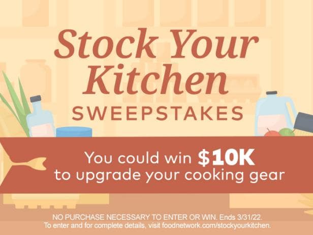 Food Network Stock Your Kitchen Sweepstakes 2022