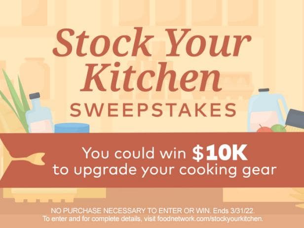 Food Network Stock Your Kitchen Sweepstakes 2022 Food Network Stock Your Kitchen Sweepstakes 2022