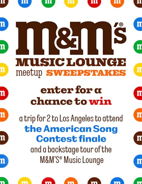 M&M'S Music Lounge Sweepstakes 2022 M&M'S Music Lounge Sweepstakes 2022