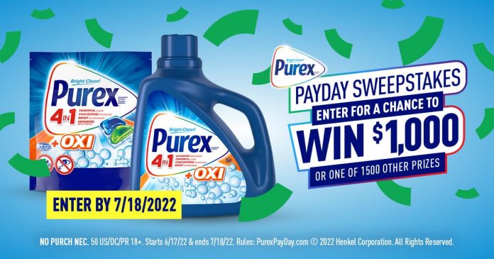 Purex PayDay Sweepstakes 2022