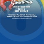 Fox 5 Good Day Atlanta $500 Giveaway Contest 2022