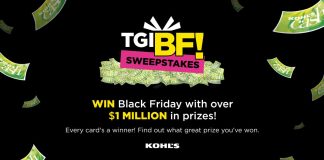 Kohl's TGIBF Sweepstakes 2022