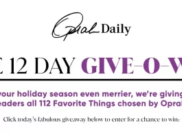 Oprah 12 Days Of Christmas Sweepstakes 2023