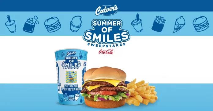 Culvers.com Summer Of Smiles Sweepstakes 2023 Culvers.com Summer Of Smiles Sweepstakes 2023